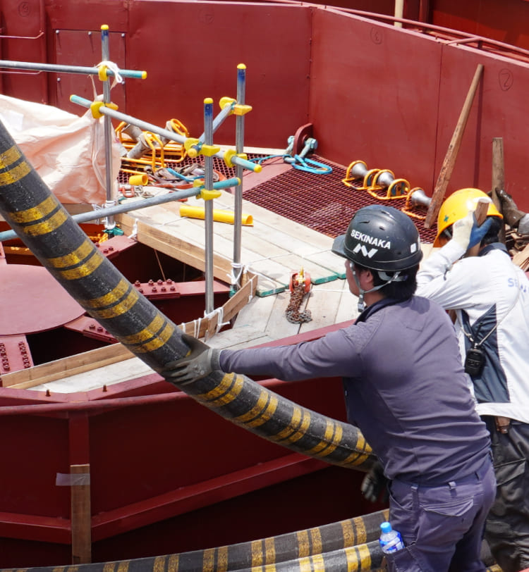 海底ケーブル保管